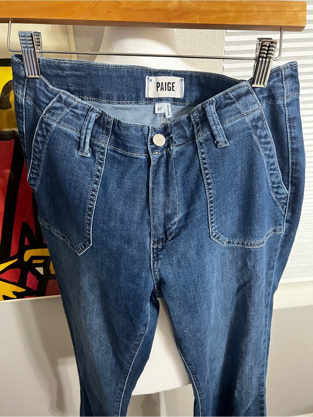 PAIGE Mayslie Ankle Straight Leg Jeans
274 Blue - Picture 2 of 13